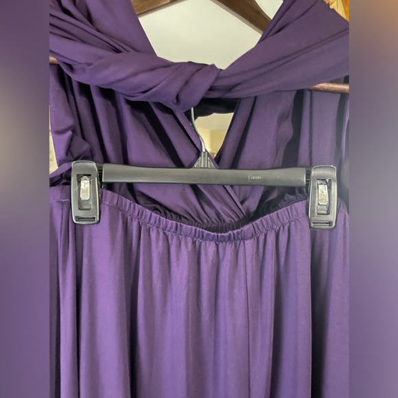 IWEMEK Purple Convertible Wrap Maxi Dress - Picture 3 of 10